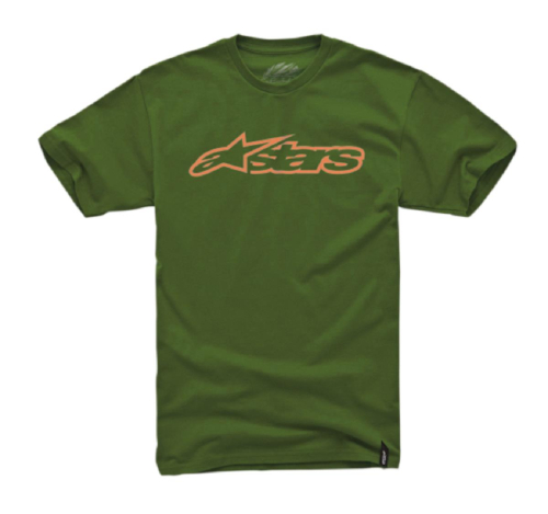 Alpinestars - Alpinestars Blaze T-Shirt - 1032720326940L - Green/Orange - Large