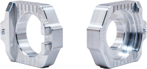 Works Connection - Works Connection Elite Axle Blocks - Silver - 17-415