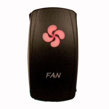 Dragonfire Racing - Dragonfire Racing Fan On/Off - Red - 521382