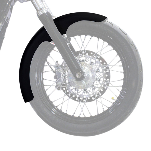 Klock Werks - Klock Werks Hugger Series Front Fenders With Mounting Blocks - Tapered Front Leg - KW05-01-0496-R