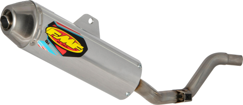 FMF Racing - FMF Racing Q4 Spark Arrestor Slip-On - Stainless Midpipe - 41585