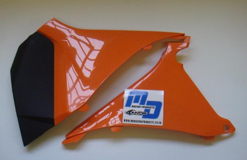 UFO Plastics - UFO Plastics Air Box Cover - Orange - Left Side - KT04043-127