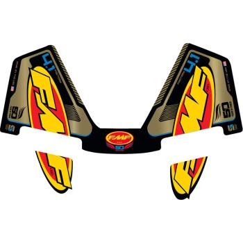 FMF Racing - FMF Racing FMF Exhaust Replacement Decal - 50th Gold FCTRY 4.1 RCT - 014852