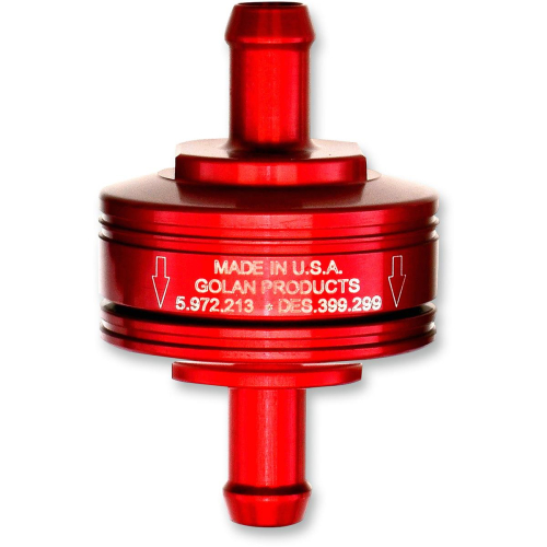 Golan Inc - Golan Inc Peak Flow Super Mini Fuel Filter - 1/4in. - Red - 70-250G-RED