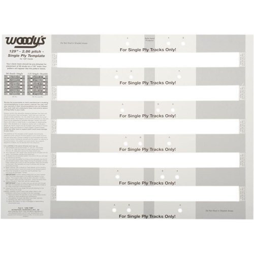 Woodys - Woodys Studding Template - 129STEMP