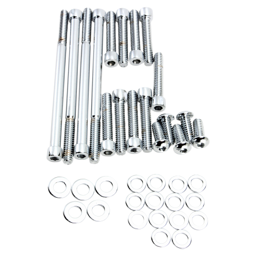 Gardner-Westcott - Gardner-Westcott Primary and Derby Covers Chrome Steel Socket-Head Bolt Kit - P-10-48-08