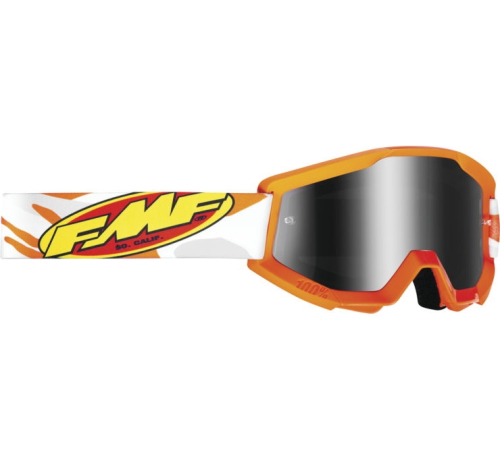 FMF Racing - FMF Racing PowerCore Assault Youth Goggles - F-50055-00001 - Gray / Silver Mirror Lens - OSFM