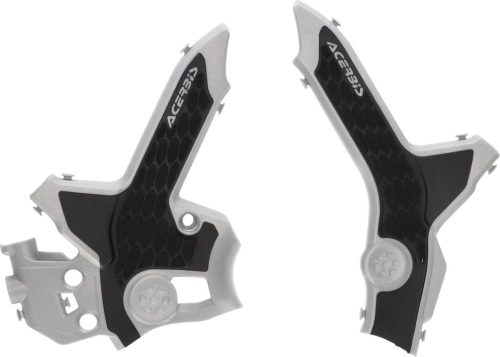 Acerbis - Acerbis X-Grip Frame Protectors - Gray/Black - 2979621019
