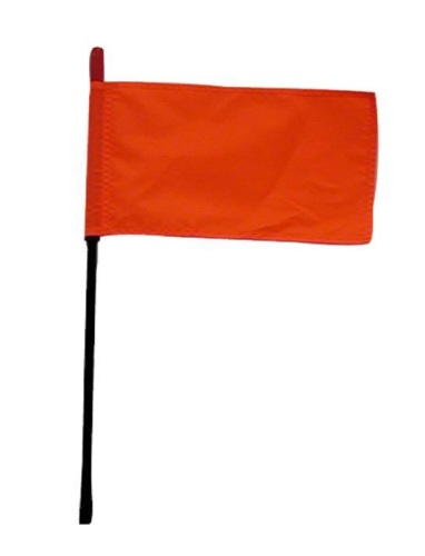 Firestik Antenna - Firestik Antenna Whips Safety Flag - 6ft. - Black - F6-BLACK-8120R