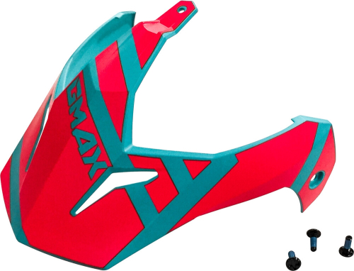 G-Max - G-Max Visor with Screws for GM-11/S Helmets - Trapper Matte Teal/Orange - G011110