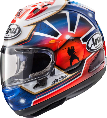 Arai Helmets - Arai Helmets Corsair-X Dani Samurai-2 Helmet - 0101-15774 - Blue/Red - Small