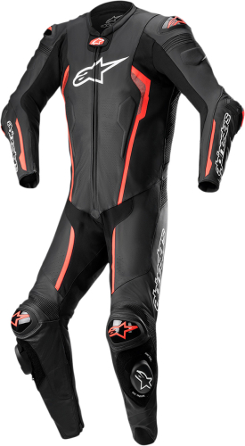 Alpinestars - Alpinestars Racing Professional Missile V2 Leather Suit - 3150122-1030-50 - Black/Red Fluorescent - 50