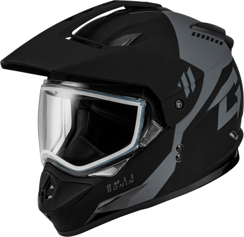 G-Max - G-Max GM-11 Ronin Helmet - A1115813 - Matte Black/Silver - X-Small