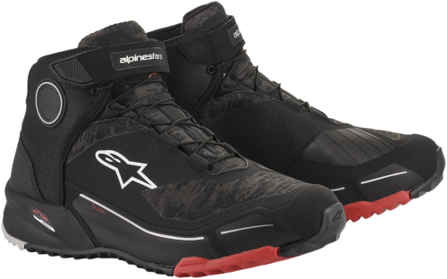 Alpinestars - Alpinestars CR-X Drystar Riding Shoes - 261182099313 - Black/Camo/Red - 13