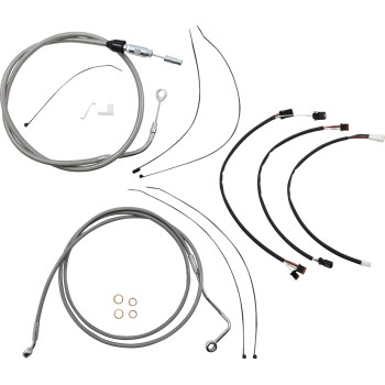 Magnum - Magnum XR Stainless Dot Handlebar Installation Kit - 15in-17in. - Chrome Fittings - 5891172