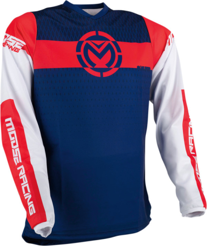 Moose Racing - Moose Racing Qualifier Jersey - 2910-6257 - Red/White/Blue - 2XL