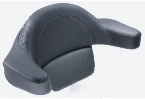 Mustang - Mustang Extended Arm Wrap-Around Backrest - Smooth - Black Studs - 75306