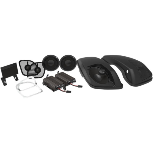 Wild Boar Audio - Wild Boar Audio 600 Watt Amp with 6in. x 9in. Speakers in Lids - WBA BIG PIG RG