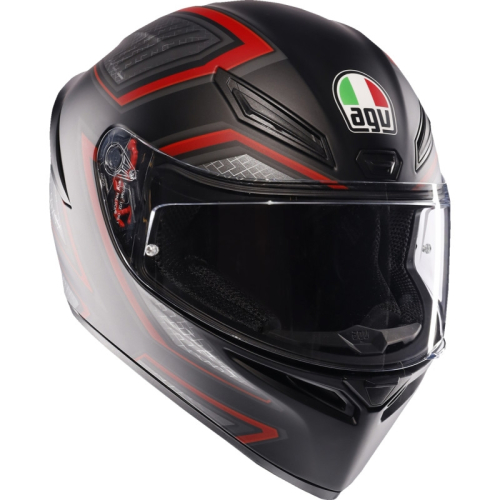 AGV - AGV K1 S Sling Helmet - 2118394003-038-XXL - Matte Black/Red - 2XL