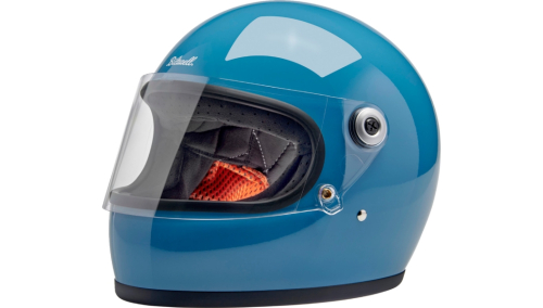 Biltwell Inc. - Biltwell Inc. Gringo S Solid Helmet - 1003-165-503 - Blue - Medium