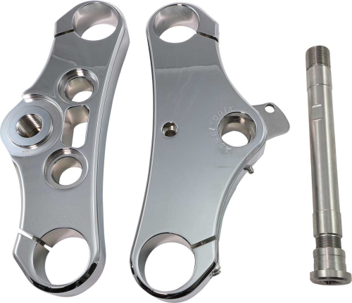 Accutronix - Accutronix Elite 49mm Triple Tree - 3 Deg. Rake, Wide Glide - Chrome - TWD349-ESC