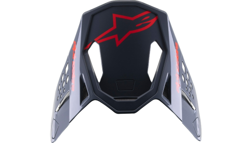 Alpinestars - Alpinestars Visor for Supertech M8 Radium 2 Helmets - Gloss Black/Red - 8981523-1397