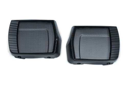 Kuryakyn - Kuryakyn Aztec Speaker Grills - Satin Black - 5183