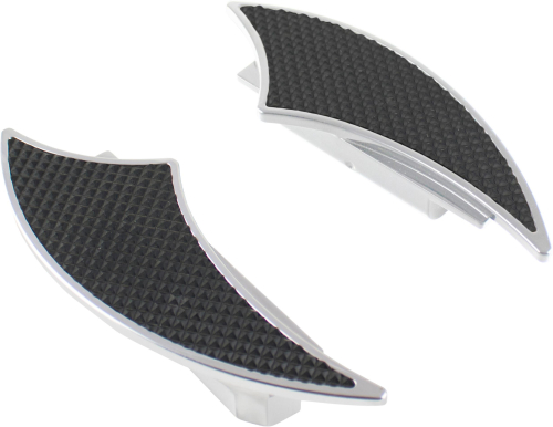 Bagger Nation - Bagger Nation Wedgy Passenger Floorboards - Chrome - WPF-CL-C