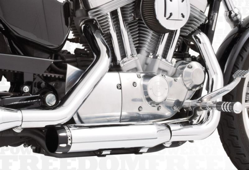 Freedom Performance - Freedom Performance 3 1/4in. Signature Slip-Ons - Chrome/Black Tips - HD00387