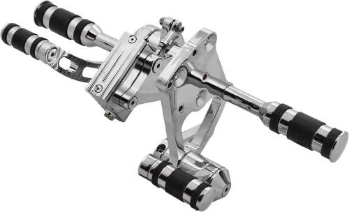HardDrive - HardDrive Forward Control Kit with Rubber Pegs and Brake Pedal 5/8in Bore - Chrome Billet - D35-0173