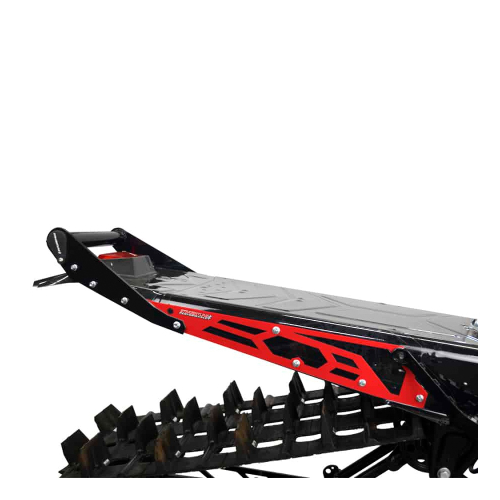Straightline Performance - Straightline Performance Hide N Go Rear Bumper - Black/Red - 182-122-RED