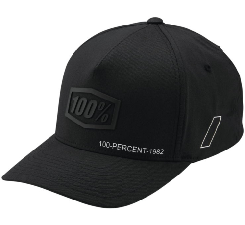 100% - 100% Shadow Flexfit Hat - 20043-00008 - Black - Sm-Md