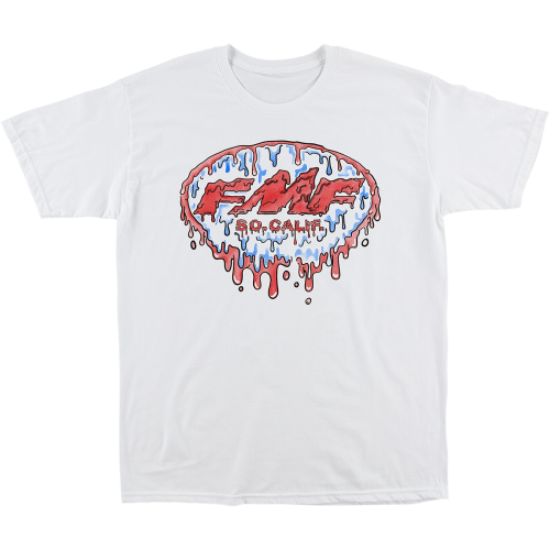 FMF Racing - FMF Racing Drip T-Shirt - FA21118903WH2X - White - 2XL