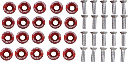 Moose Racing - Moose Racing Fender Washer Kit - Red - 100-1012-PU