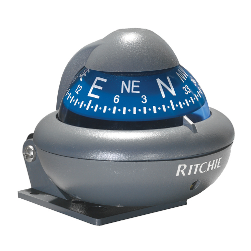 Ritchie - Ritchie X-10-A RitchieSport Automotive Compass - Bracket Mount - Gray