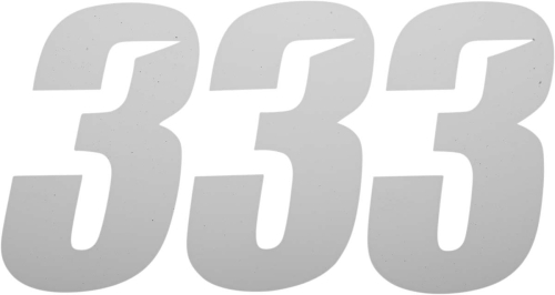 DCOR - DCOR Slash Series Individual Numbers 6in. - No.3 - White - 45-30-3