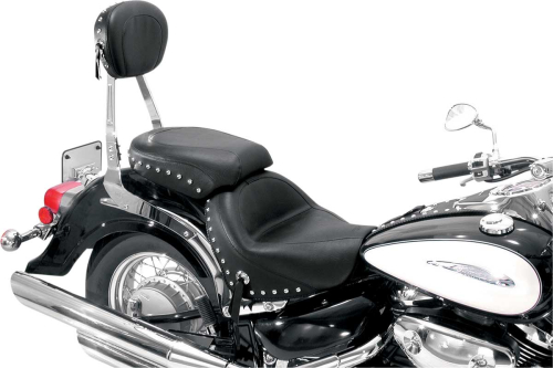 Mustang - Mustang Wide Touring Two-Piece Seat - Studded - 75810