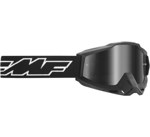 FMF Racing - FMF Racing PowerBomb Rocket Goggles - F-50037-00001 - Rocket Black / Silver Mirror Lens - OSFM