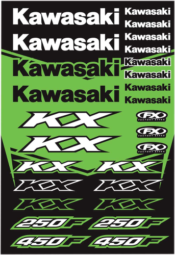 Factory Effex - Factory Effex Universal Graphics Kit - Kawasaki KX - 22-68130