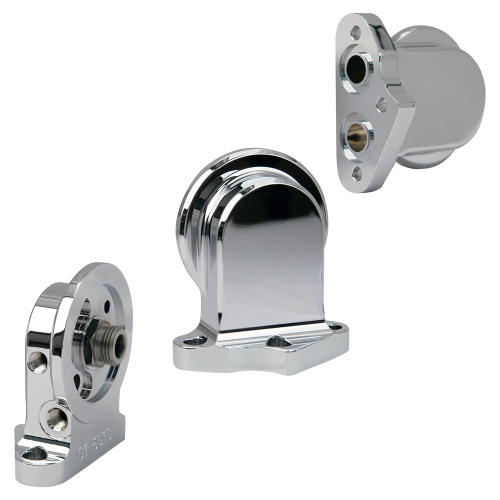 S&S Cycle - S&S Cycle Oil Filter Mounting Bracket Kit - Chrome - 106-3884