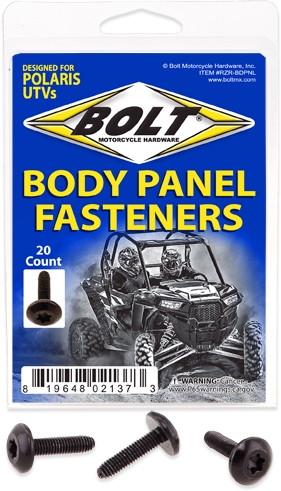 Bolt MC Hardware - Bolt MC Hardware UTV Body Panel Fasteners - M6x24 - RZR-BDPNL