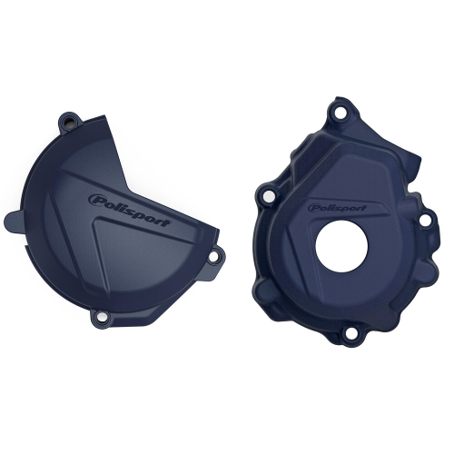 Polisport - Polisport Clutch/Ignition Cover Kit - Blue - 90976