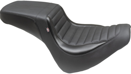 Mustang - Mustang Squareback 2-Up Seat - Tuck-n-Roll - Black - 76005