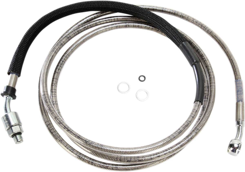 Drag Specialties - Drag Specialties Stainless Steel Hydraulic Clutch Line - 82 1/8in. (+12) - Stainless Steel - 0661-0009
