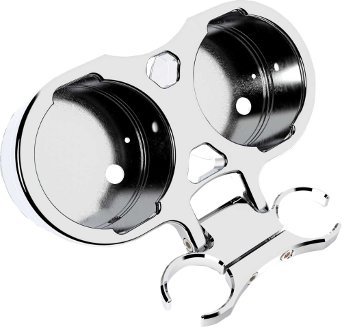 LA Choppers - LA Choppers T-Bar Gauge Relocation Kits - 1in. - Chrome - LA-7398-02C