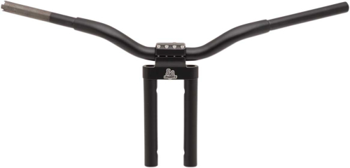 LA Choppers - LA Choppers 1-1/4in. Kage Fighter Straight Heights T-Bar - 10in. Rise - Flat Black - LA-7335-10M