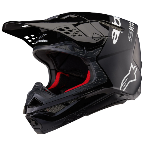 Alpinestars - Alpinestars Supertech S-M10 Flood Helmet - 8301023-1310-S - Black/Dark Gray Matte & Glossy - Small