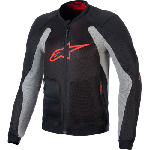 Alpinestars - Alpinestars Troop-Air Jacket - 3301225-1087-S - Gray/Black/Red - Small