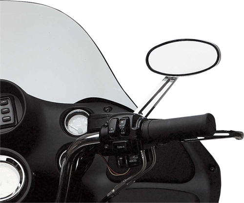 Drag Specialties - Drag Specialties Stealth Mirror with Dual Intensity LED - Left - 302231-BC327NBX