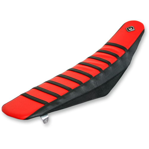 FLU Designs Inc. - FLU Designs Inc. Pro Rib Seat Cover - Black/Red/Black - 15506